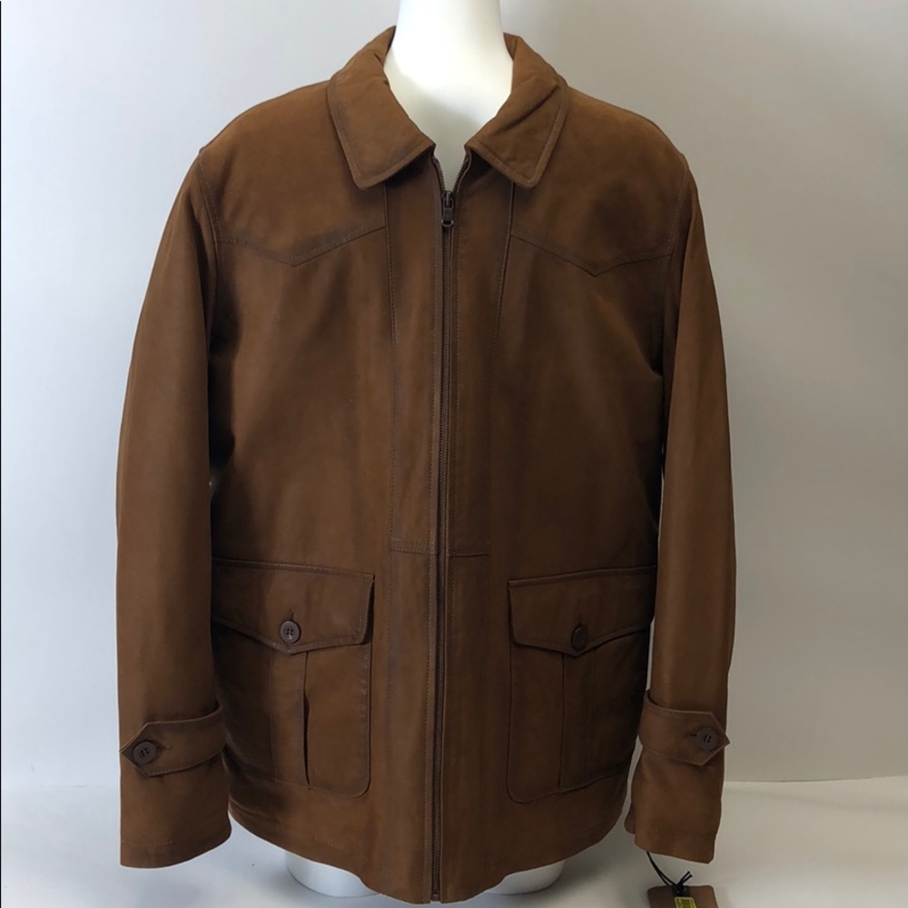 Comstock Outerwear Brown Leather L